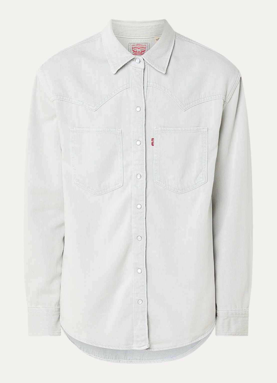 Levi's Blouse  - voorkant lichtgrijs