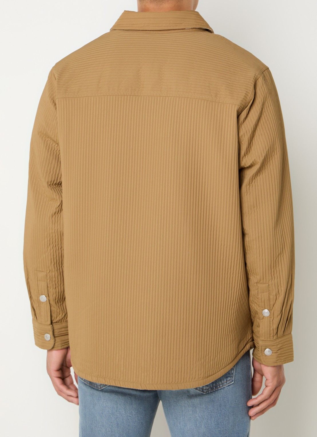 Levi's Bryant reversible overshirt met ruitdessin - achterkant 4 camel