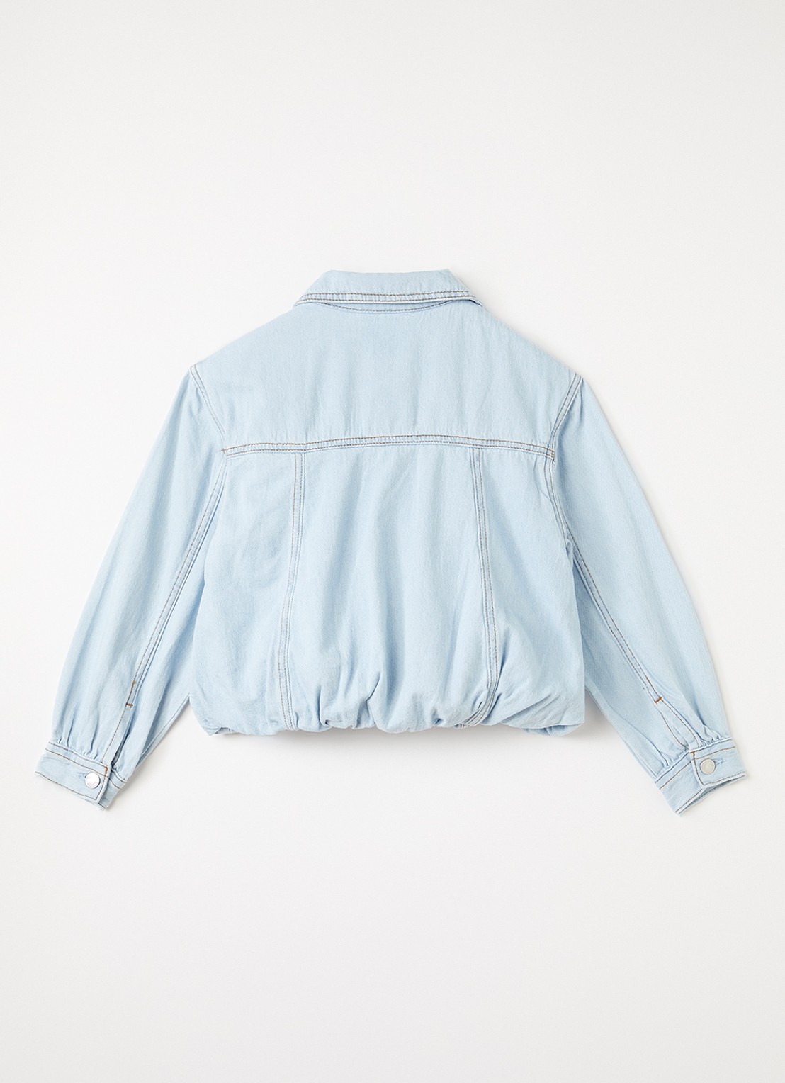 Levi's Bubble spijkerjas met borstzakken - achterkant indigo