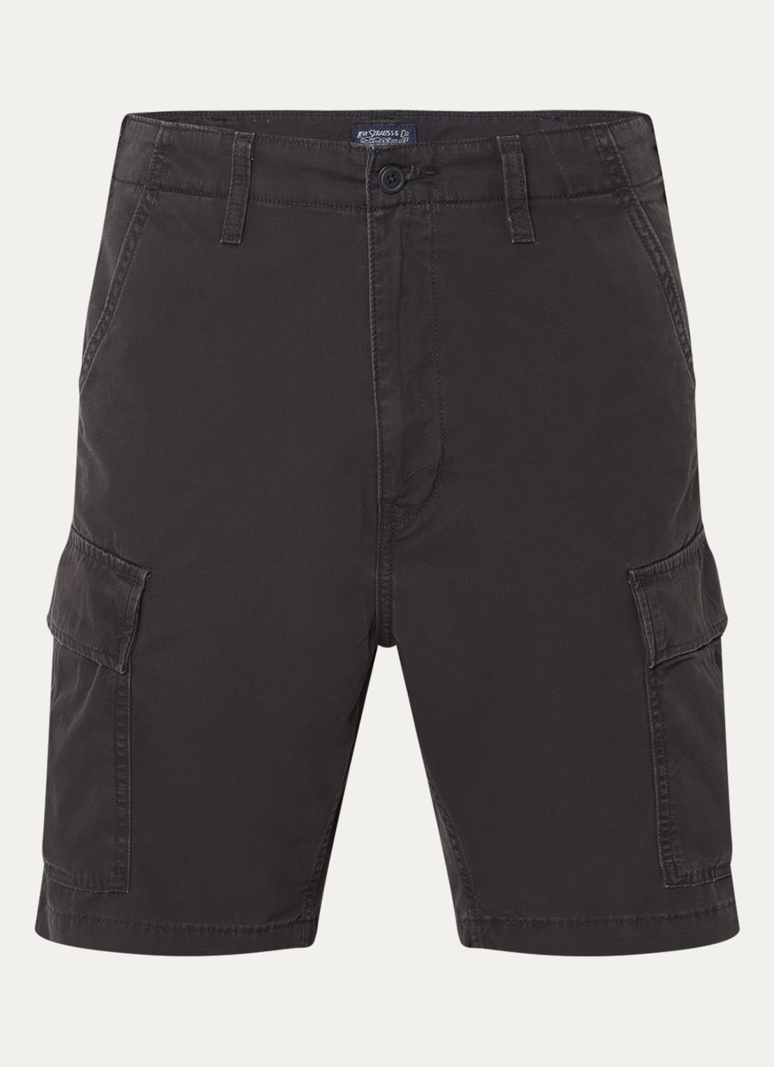 Levi's Carrier loose fit korte cargobroek met klepzakken - voorkant 3 zwart