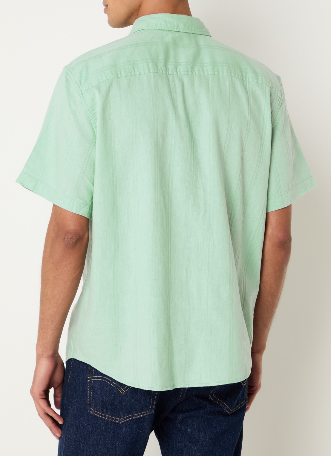 Levi's Comfort fit overhemd in linnenblend met structuur - achterkant 4 mint