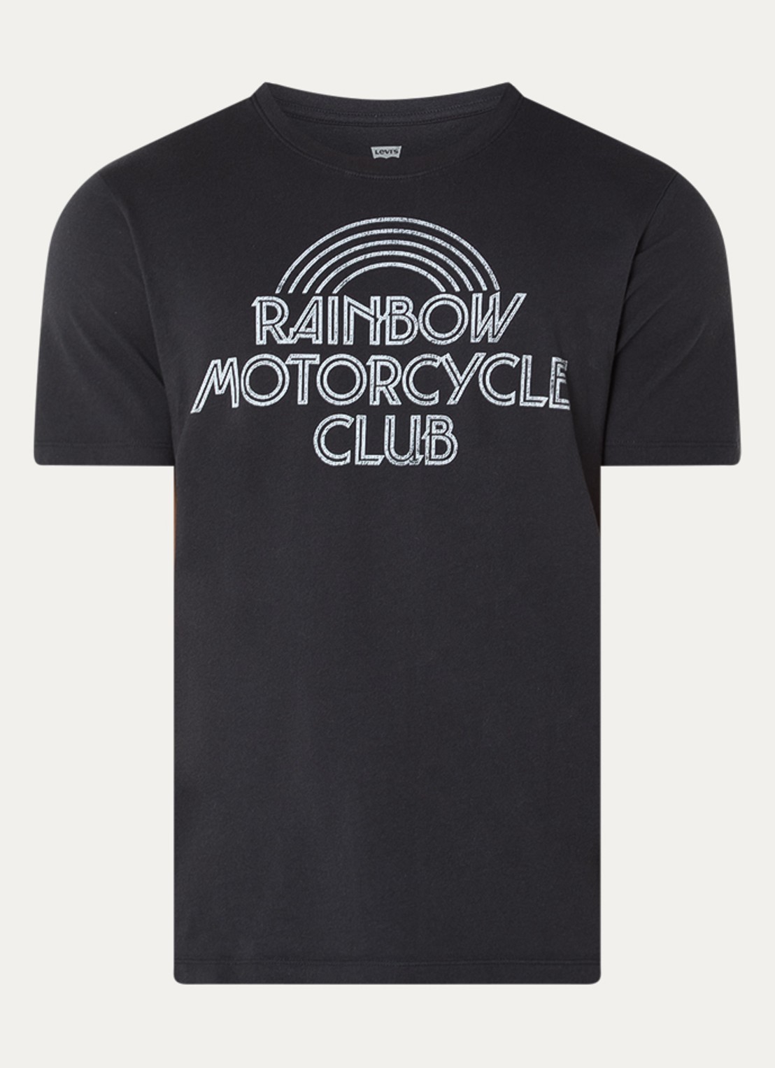 Levi's Community T-shirt met front- en backprint - voorkant 2 zwart