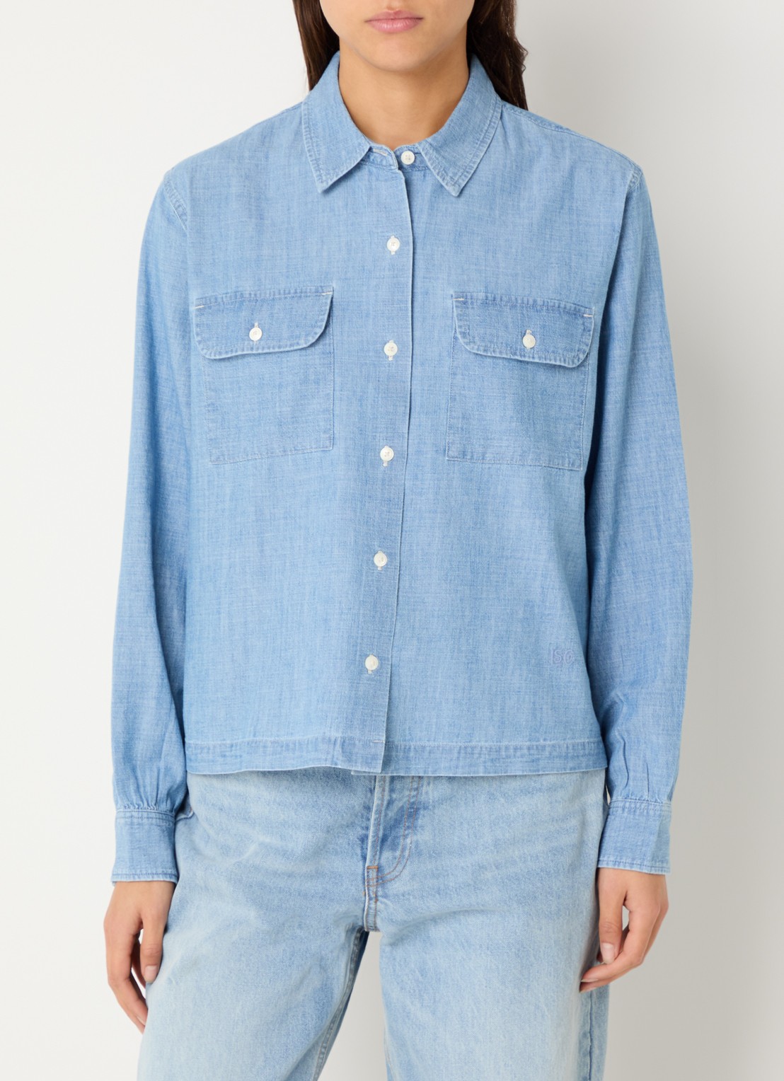 Levi's Coral blouse van chambray - detail 4 indigo