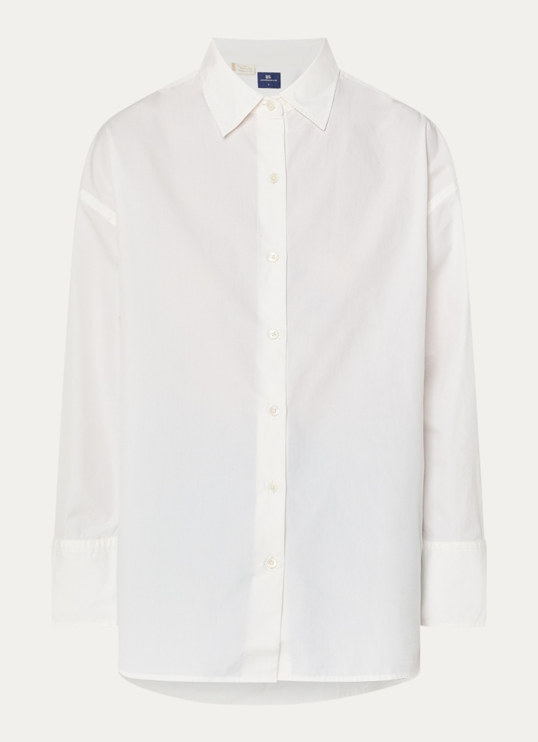 Levi's Core blouse met kraag - voorkant gebroken wit