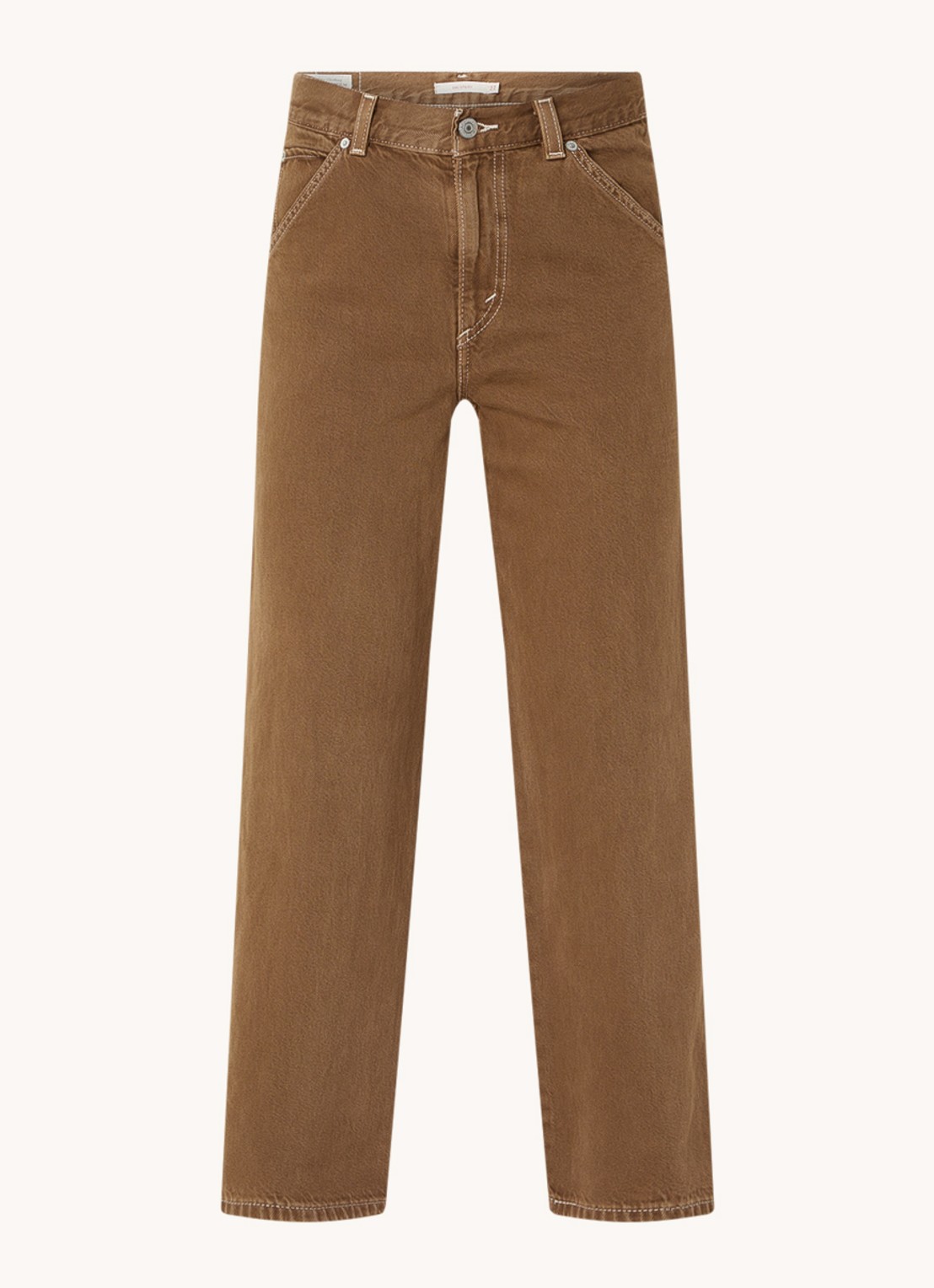 Levi's Dad Utility mid waist loose fit jeans - voorkant 2 bruin