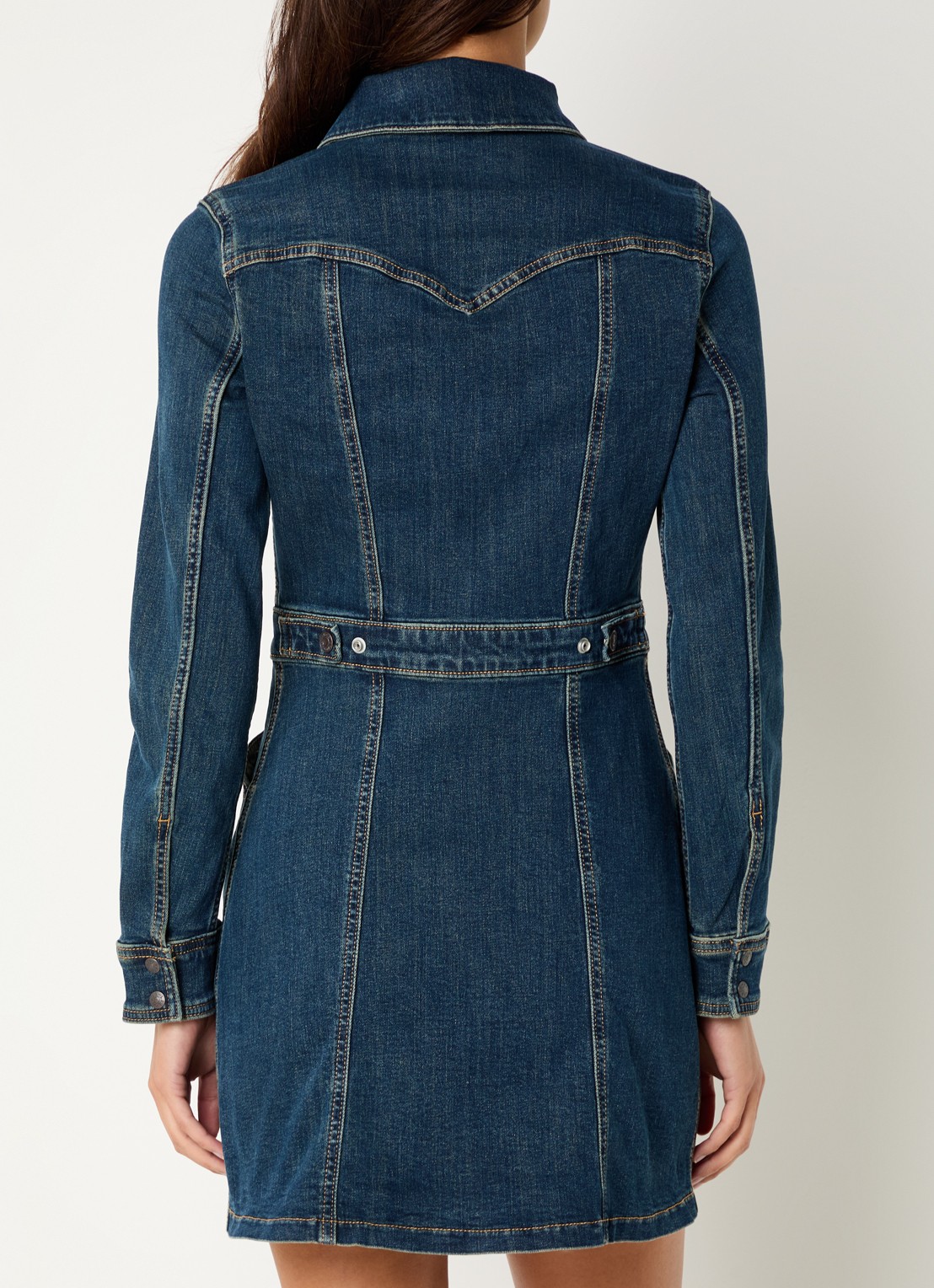 Levi's Denim jurk - achterkant indigo