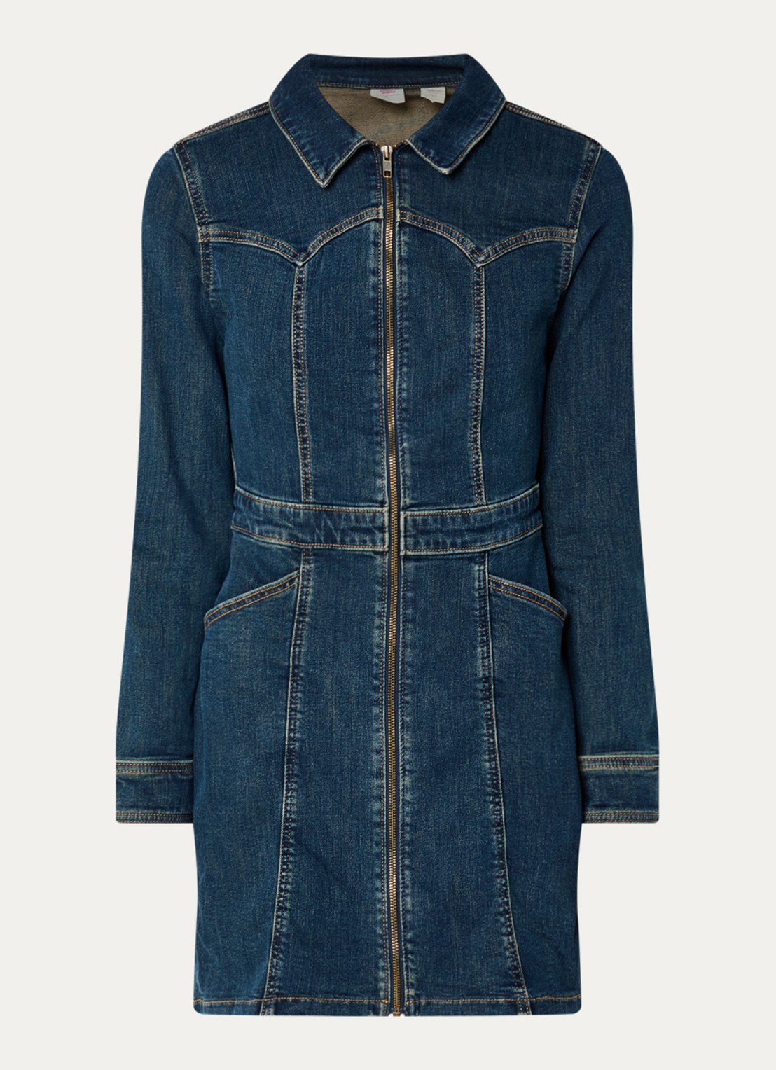 Levi's Denim jurk - voorkant 2 indigo