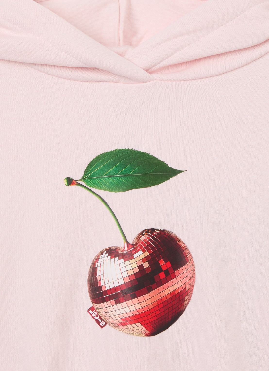Levi's Disco Cherry hoodie met print - detail 3 lichtroze