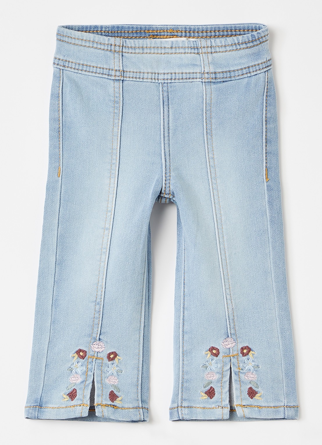 Levi's Dobby straight leg jeans met borduring - voorkant 2 indigo