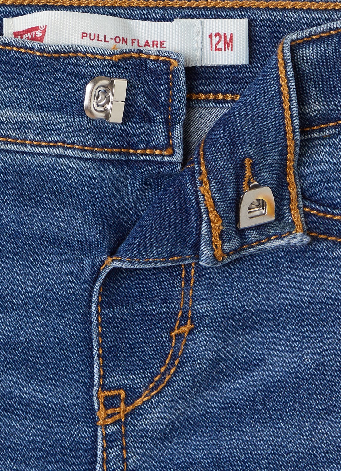 Levi's Flared jeans met donkere wassing - detail 3 indigo