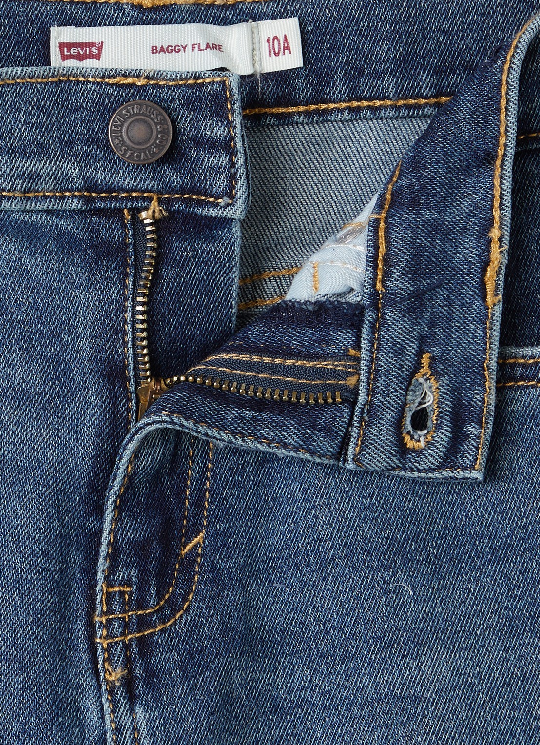 Levi's Flared jeans met medium wassing - detail 3 indigo