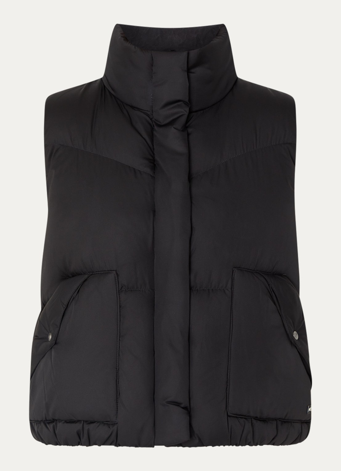 Levi's Gewatteerde bodywarmer met donsvulling - voorkant 2 zwart