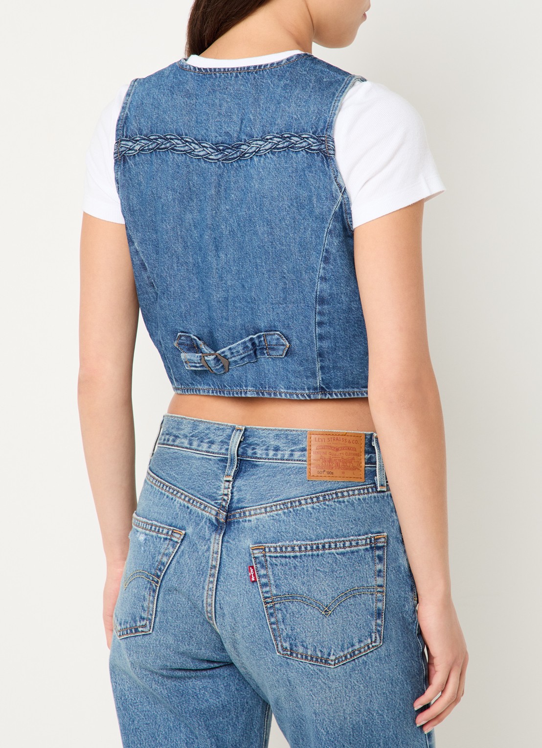 Levi's Gilet van denim - achterkant 3 indigo