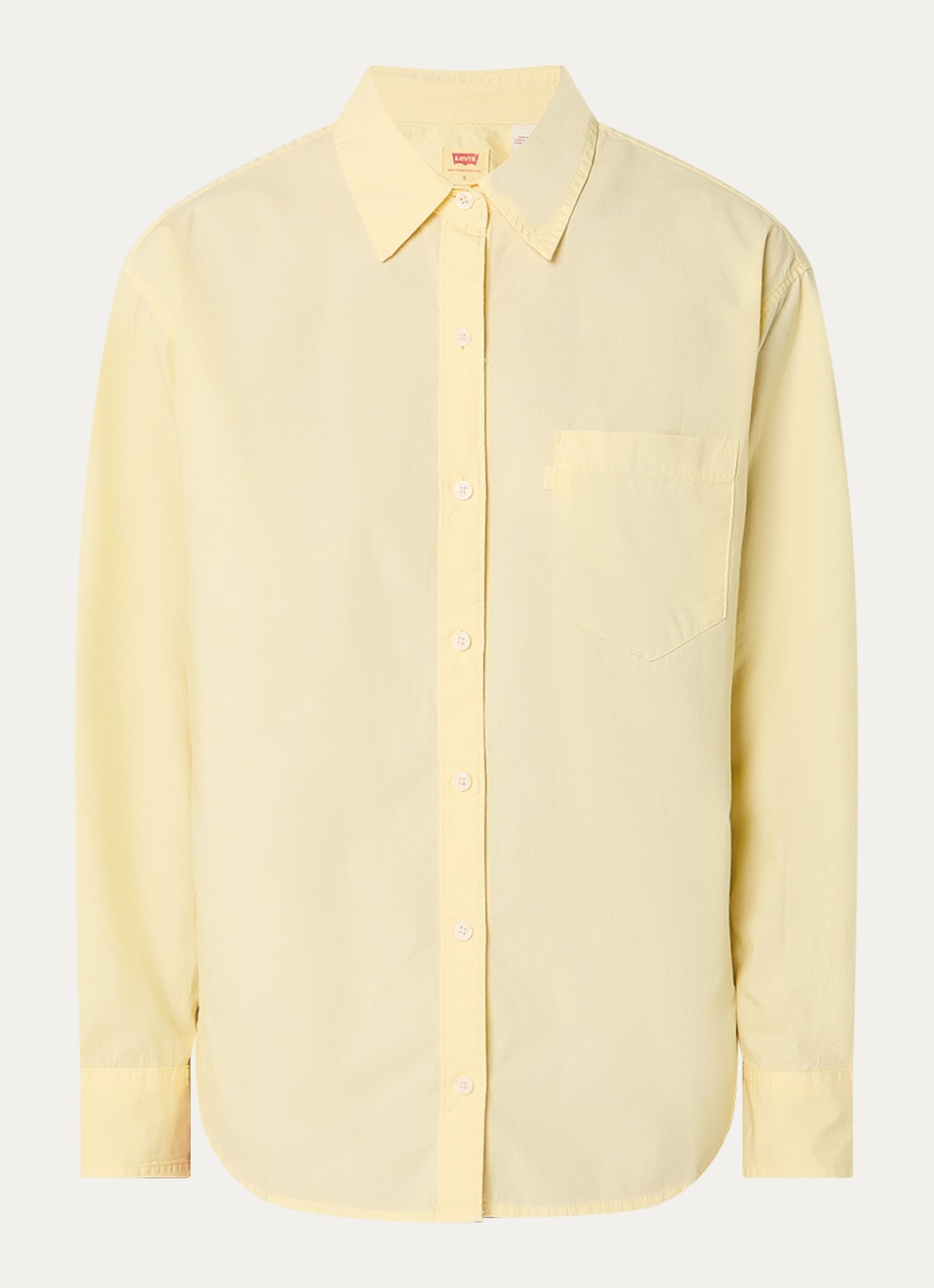 Levi's Harlie blouse met borstzak - voorkant 3 geel