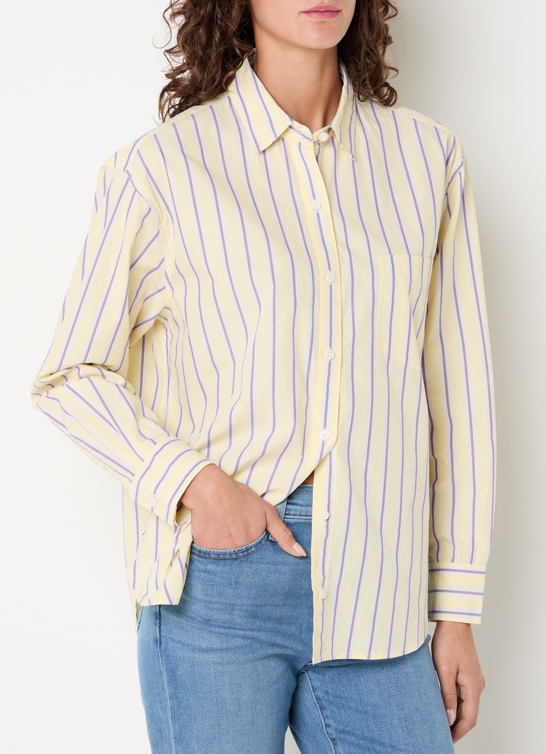 Levi's Harlie blouse met streepprint - detail 2 multicolor