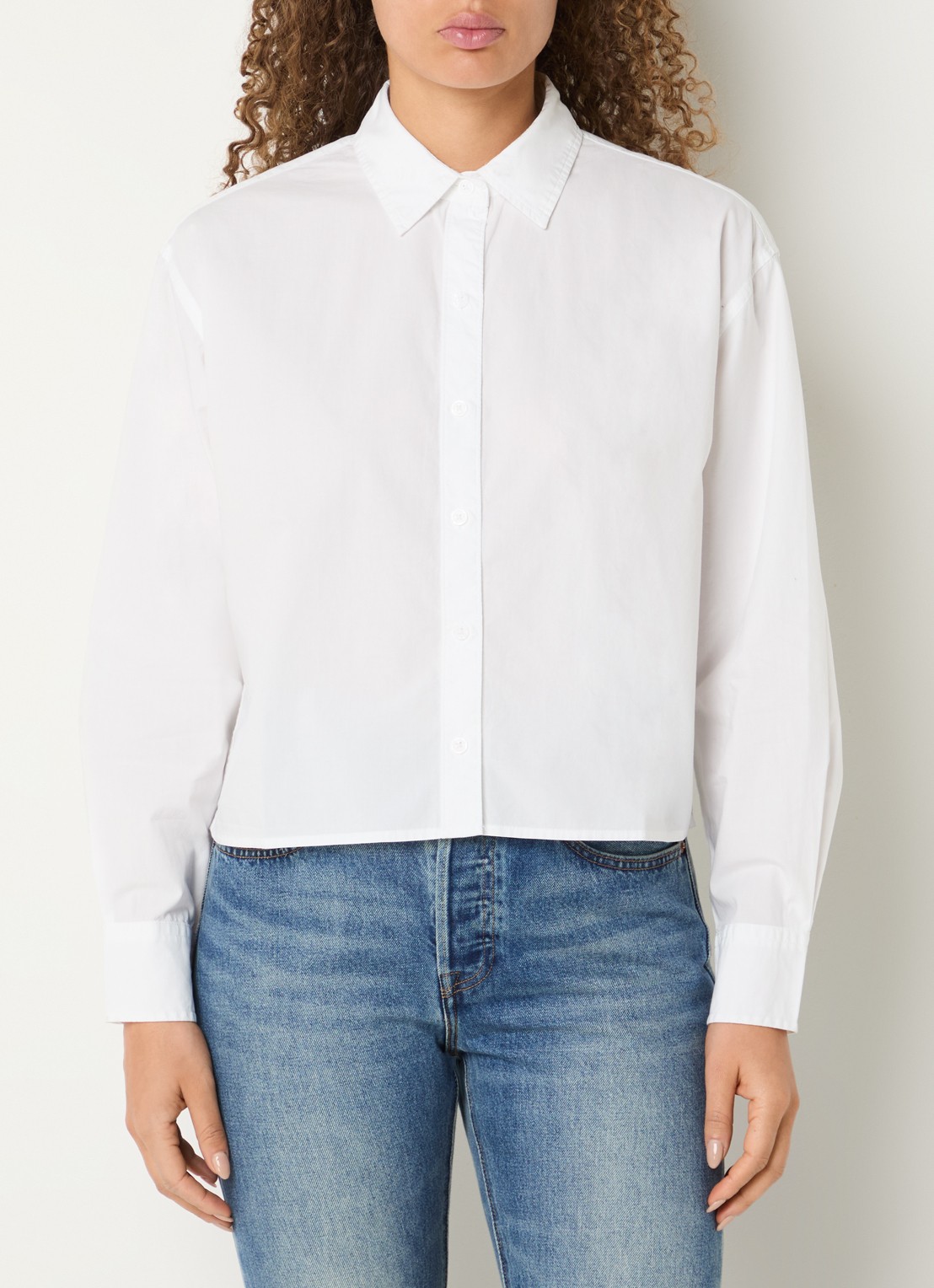 Levi's Harlie cropped blouse  - detail 4 wit