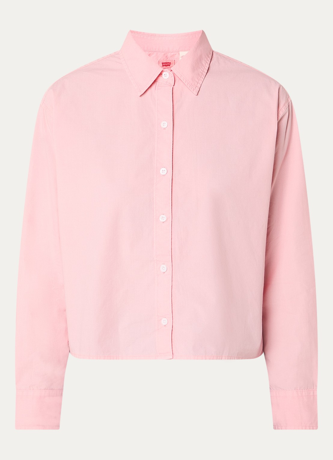 Levi's Harlie cropped blouse  - voorkant roze