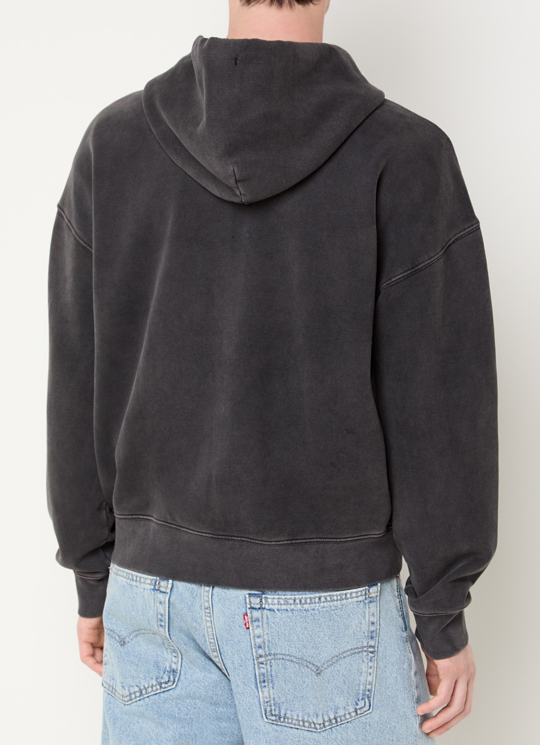 Levi's Hayes sweatvest met steekzakken - achterkant 5 antraciet