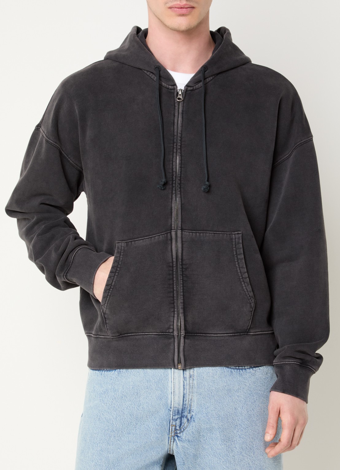 Levi's Hayes sweatvest met steekzakken - detail 3 antraciet