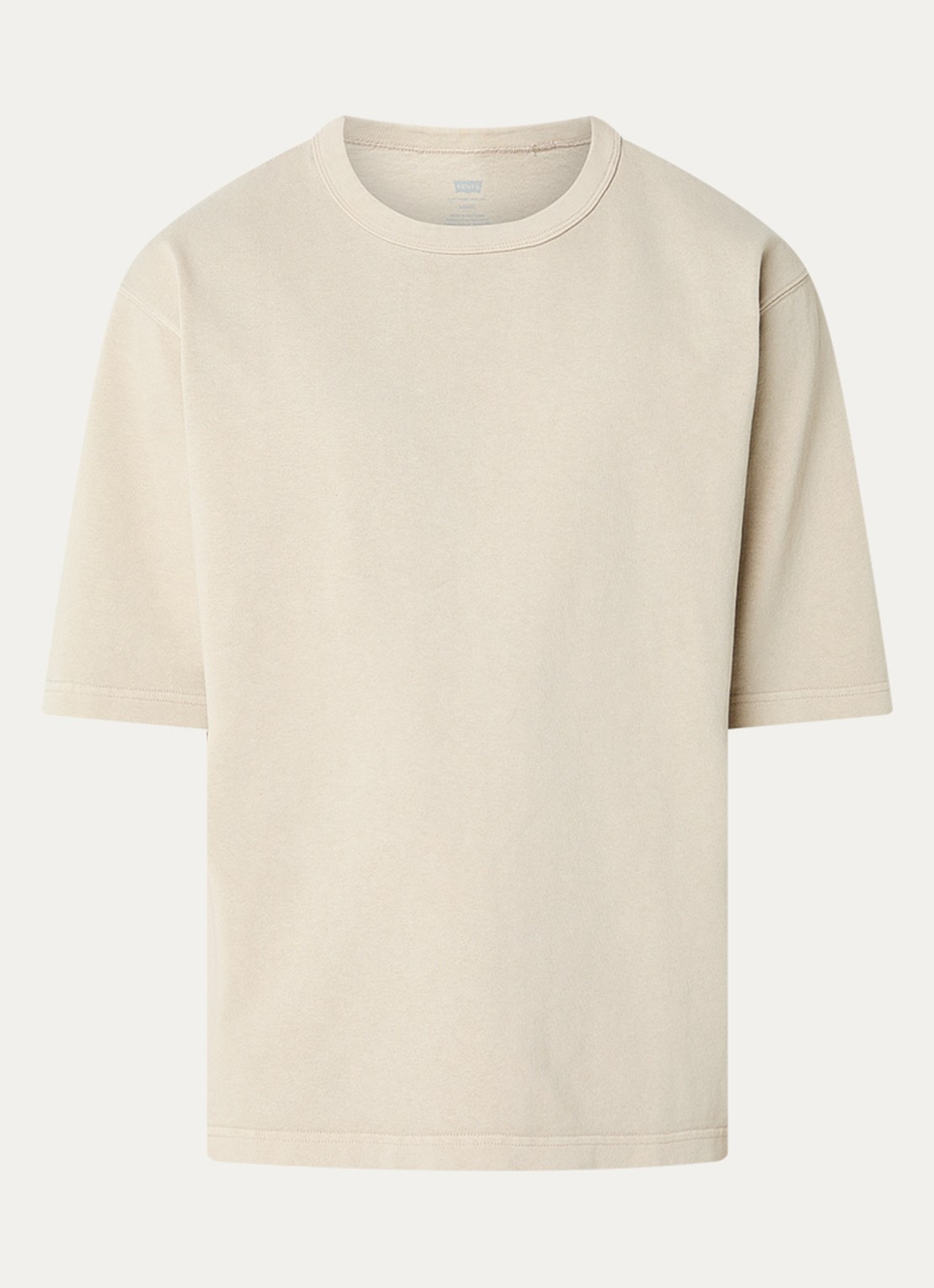 Levi's Heavyweight T-shirt met ronde hals - voorkant 3 beige