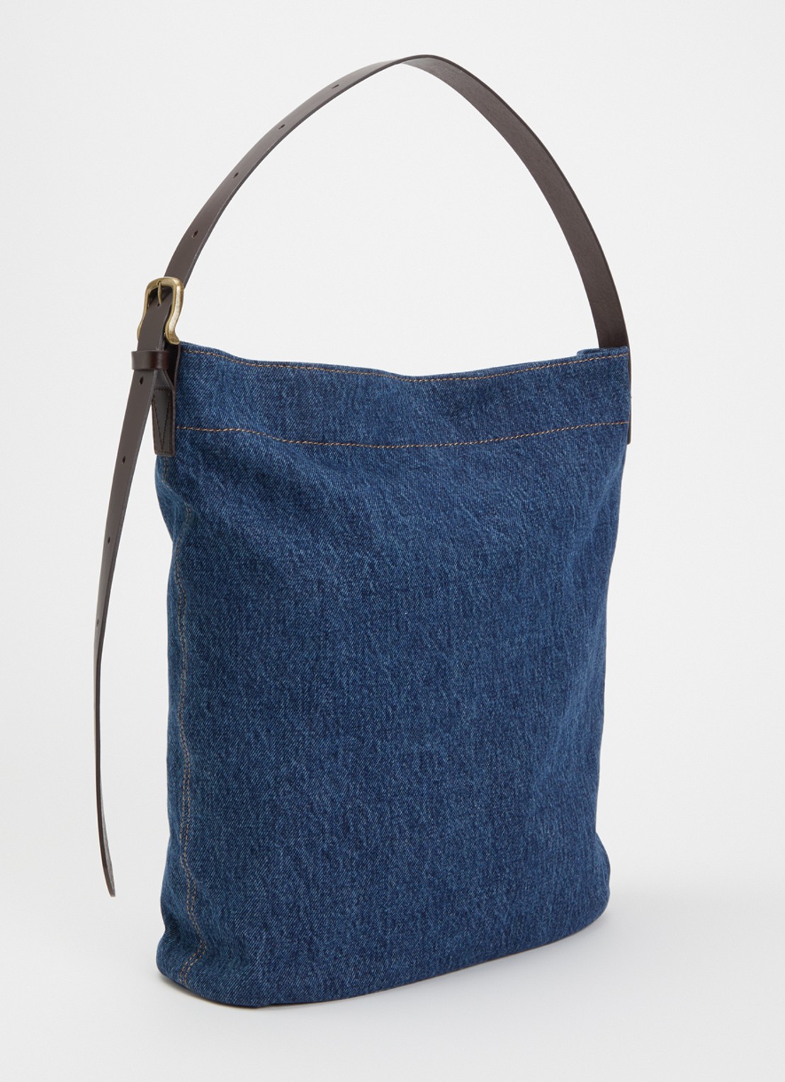 Levi's Heritage M schoudertas van denim met logo - achterkant 5 indigo