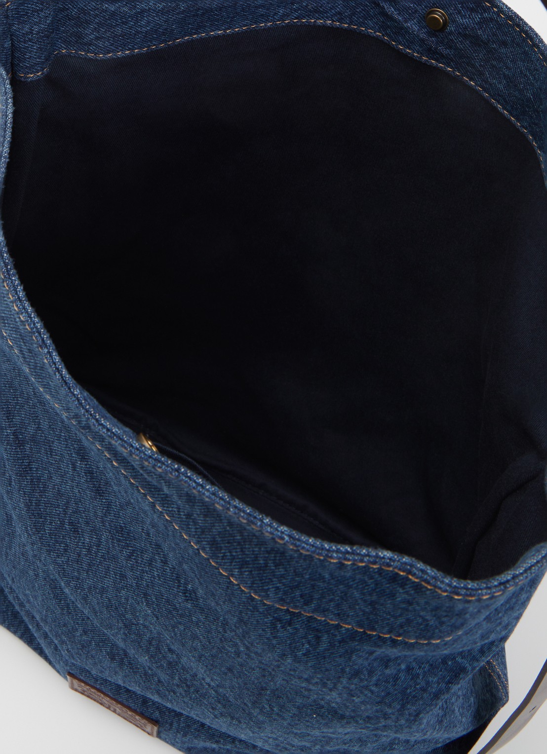 Levi's Heritage M schoudertas van denim met logo - detail 2 indigo