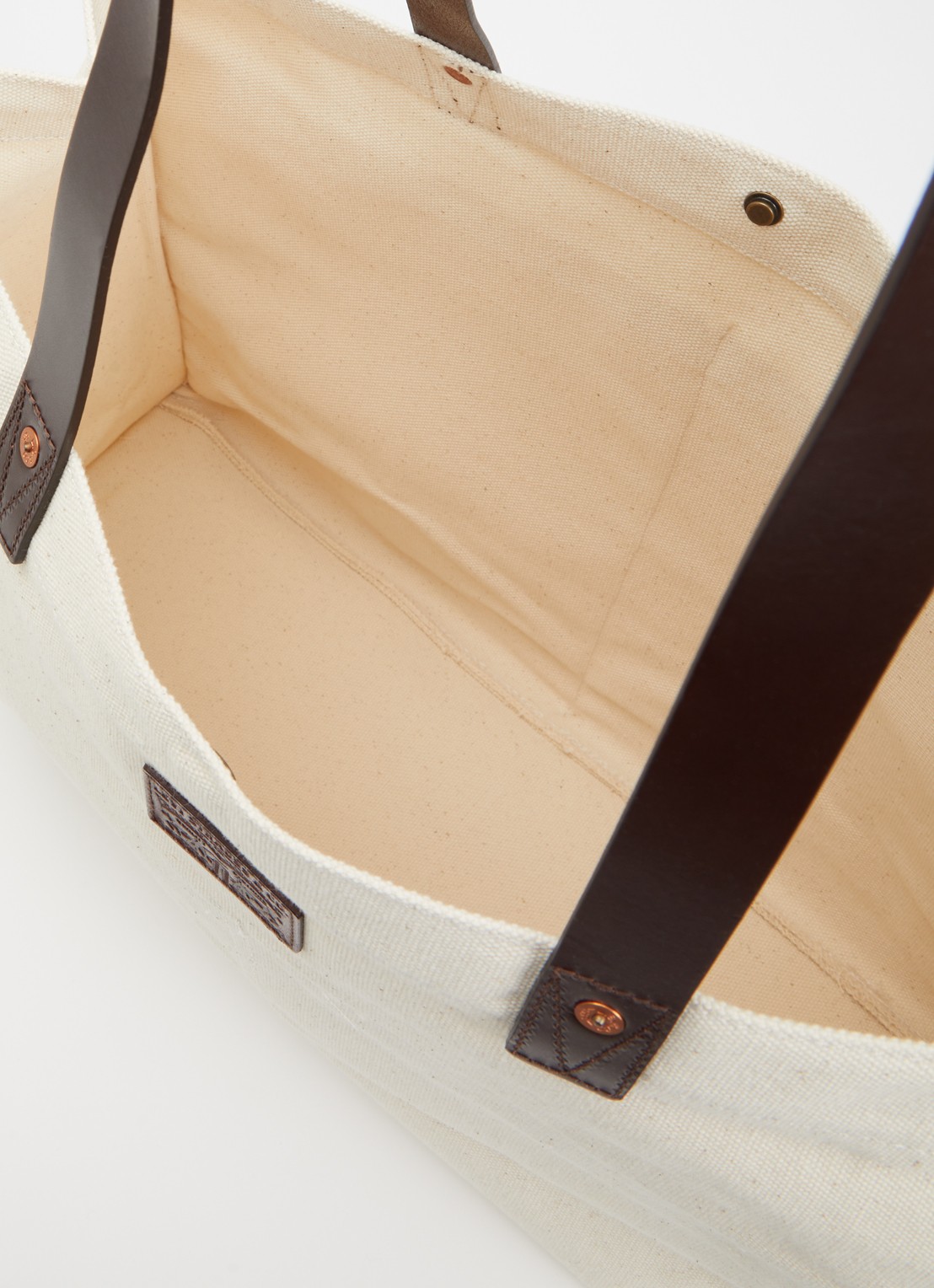 Levi's Heritage shopper van canvas met logo  - detail 2 beige
