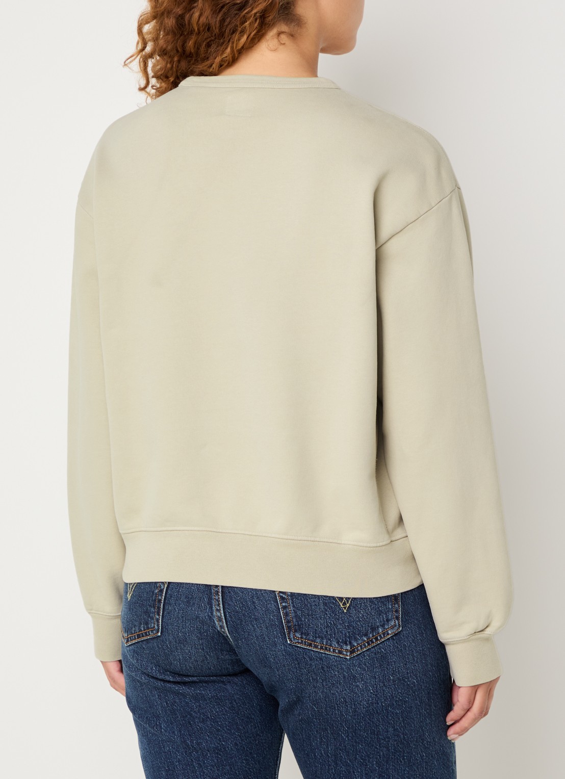 Levi's Heritage sweater met stretch - achterkant beige