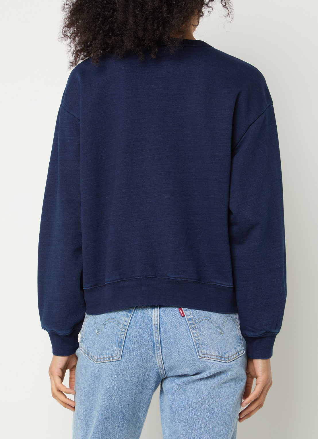Levi's Heritage sweatshirt met logoborduring - achterkant 4 donkerblauw