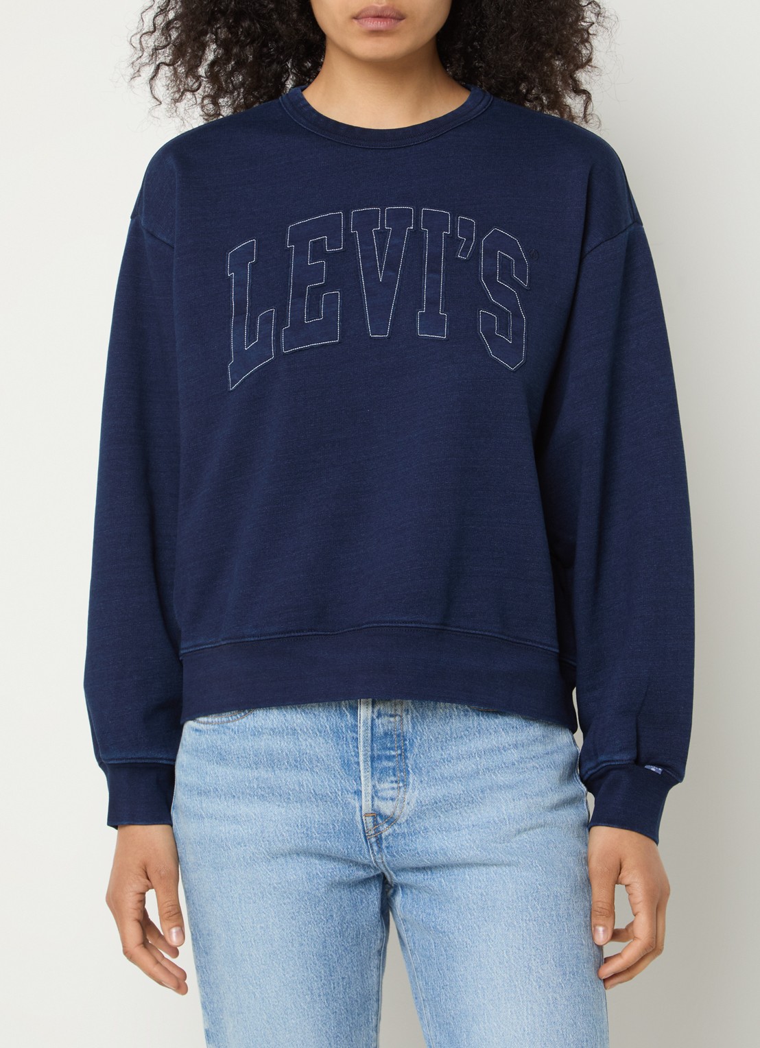 Levi's Heritage sweatshirt met logoborduring - detail 3 donkerblauw