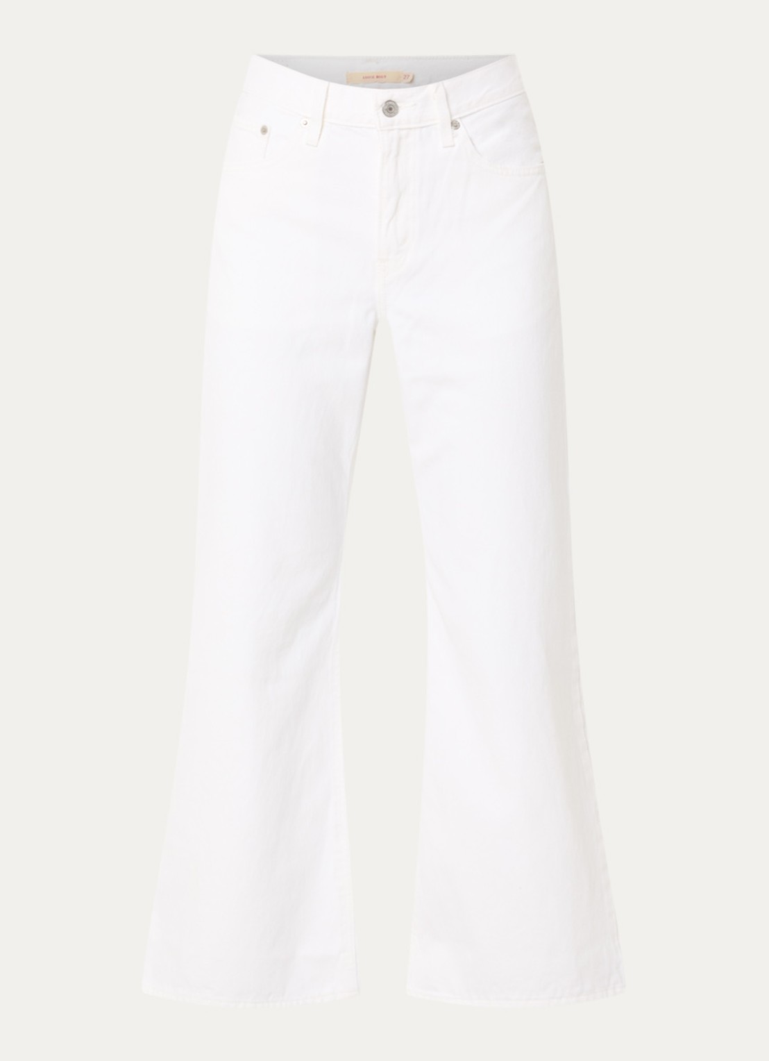 Levi's High waist flared cropped jeans met gekleurde wassing en steekzakken - voorkant 4 wit