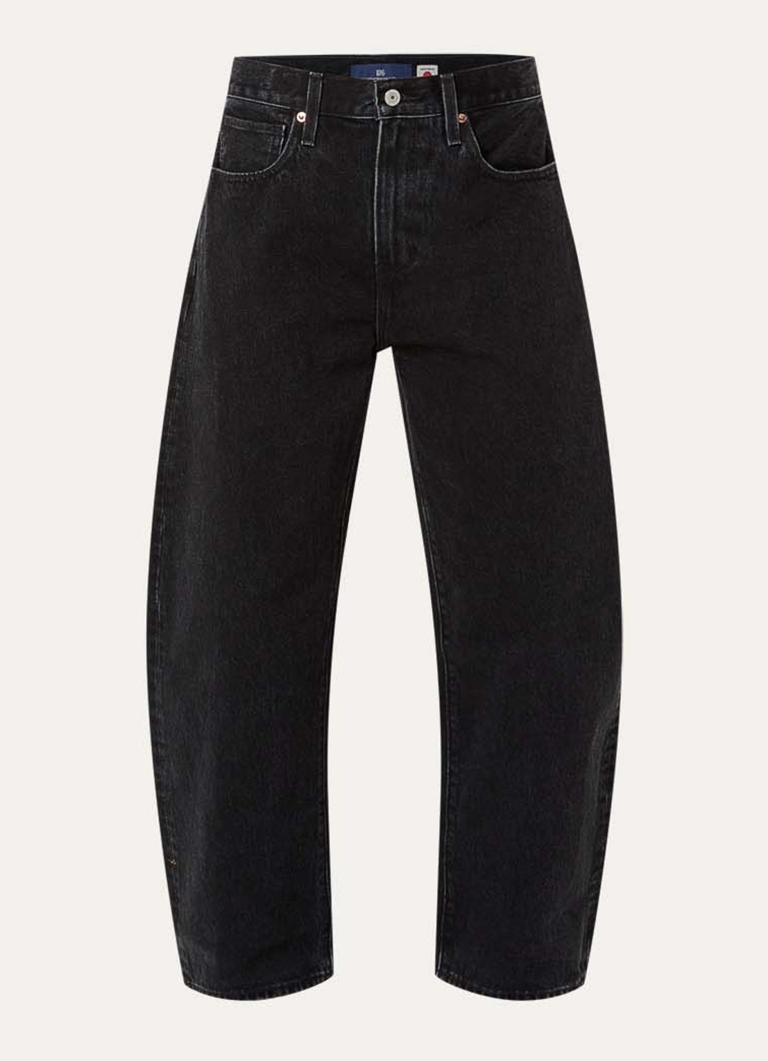 Levi's High waist loose fit jeans met gekleurde wassing - voorkant 4 indigo