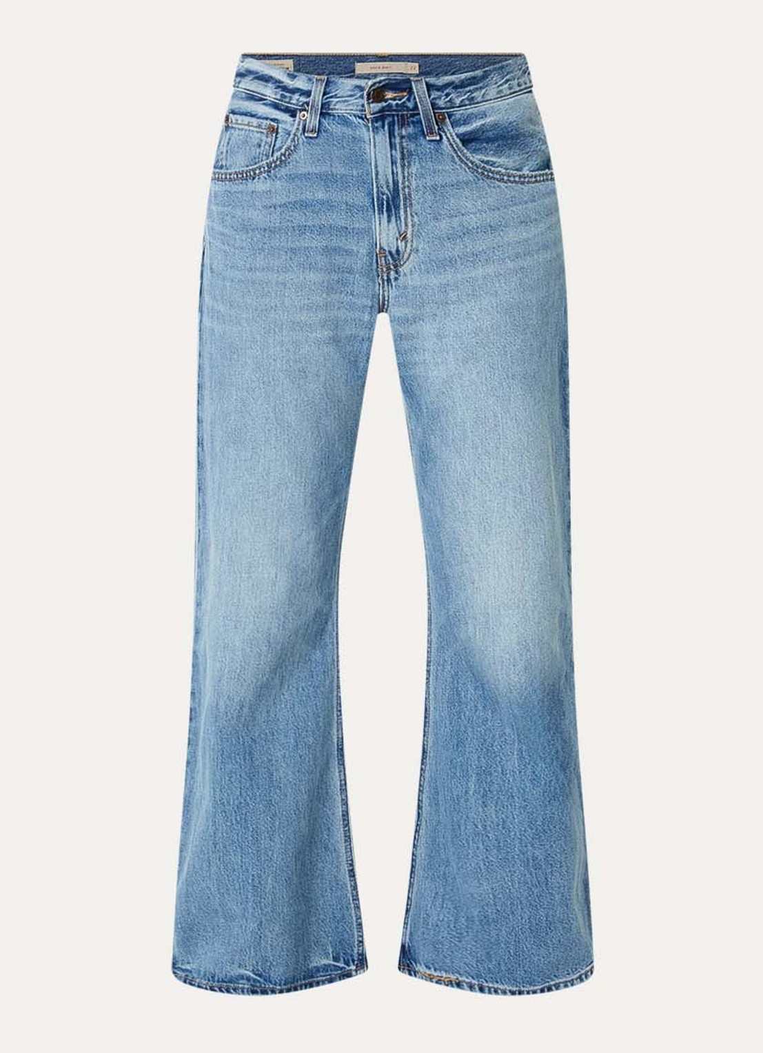 Levi's High waist loose fit jeans met medium wassing - voorkant 4 indigo