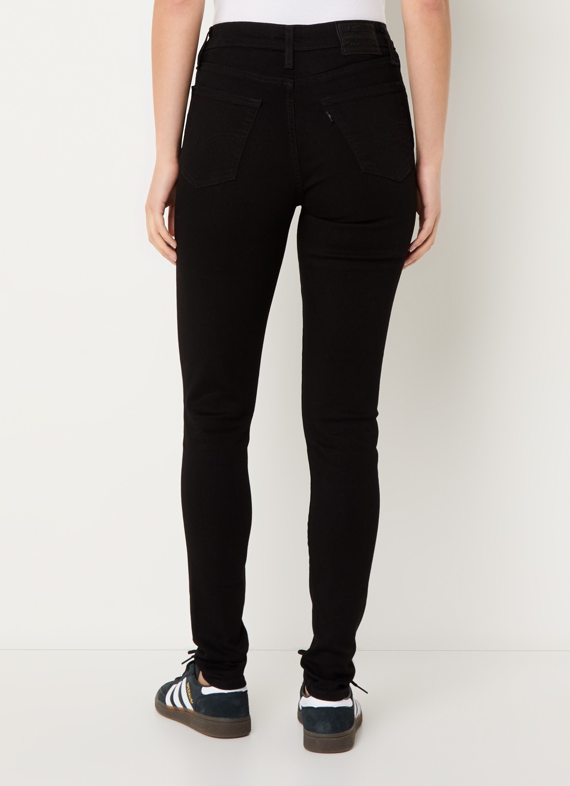 Levi's High waist skinny jeans met stretch - achterkant 3 zwart