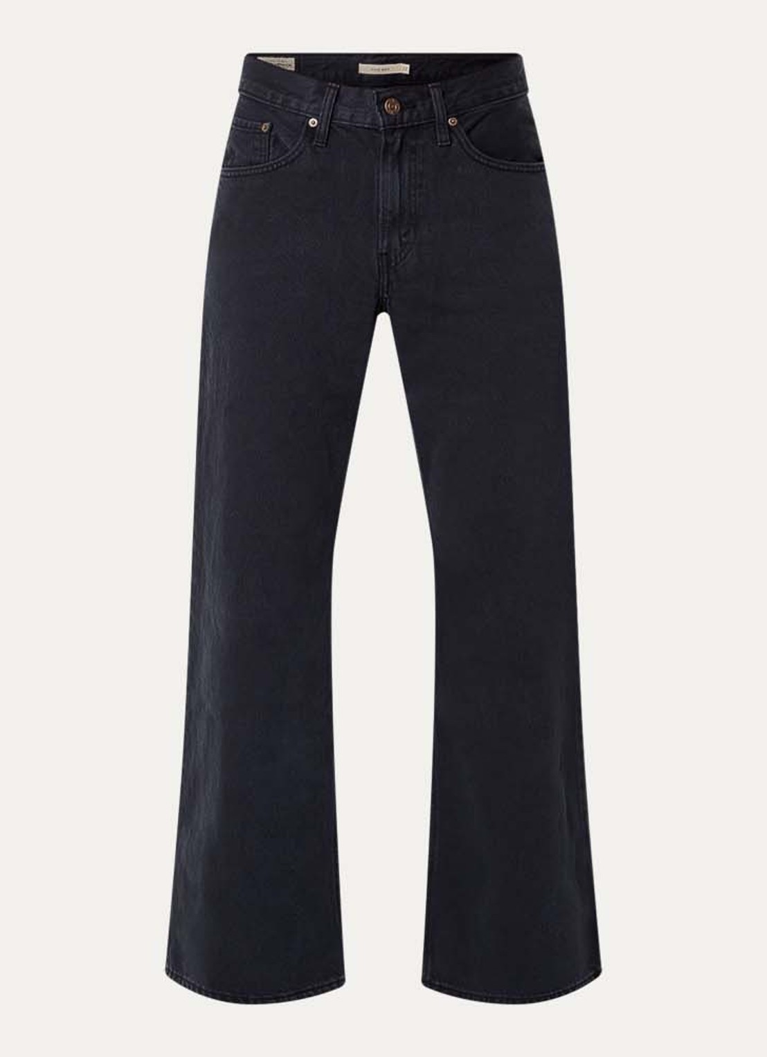 Levi's High waist straight leg jeans met gekleurde wassing - voorkant zwart