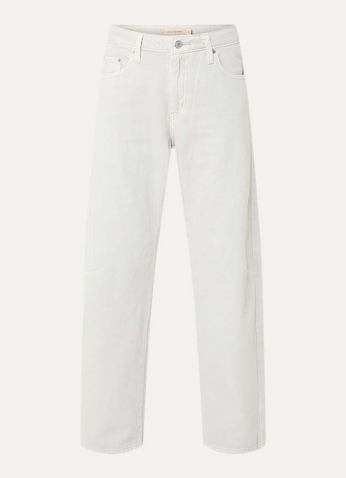Levi's High waist wide fit jeans met gekleurde wassing - voorkant 3 lichtgrijs