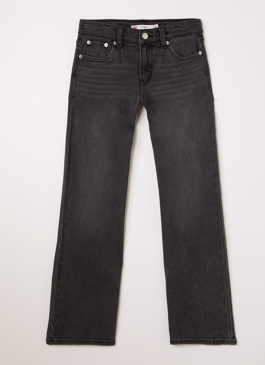 Levi's High waist wide leg jeans met stretch - voorkant 2 donkerblauw