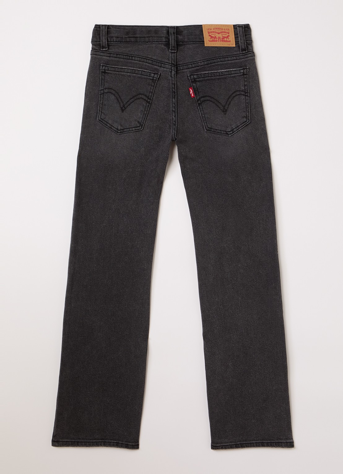 Levi's High waist wide leg jeans met stretch - voorkant 3 donkerblauw