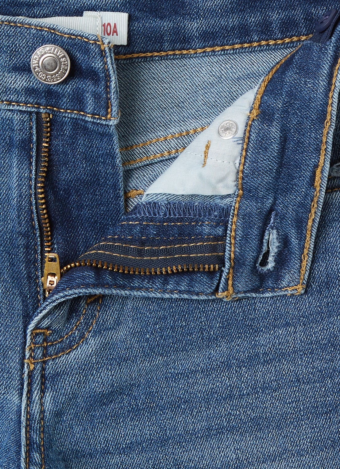 Levi's High waist wide leg jeans met stretch - detail 3 indigo