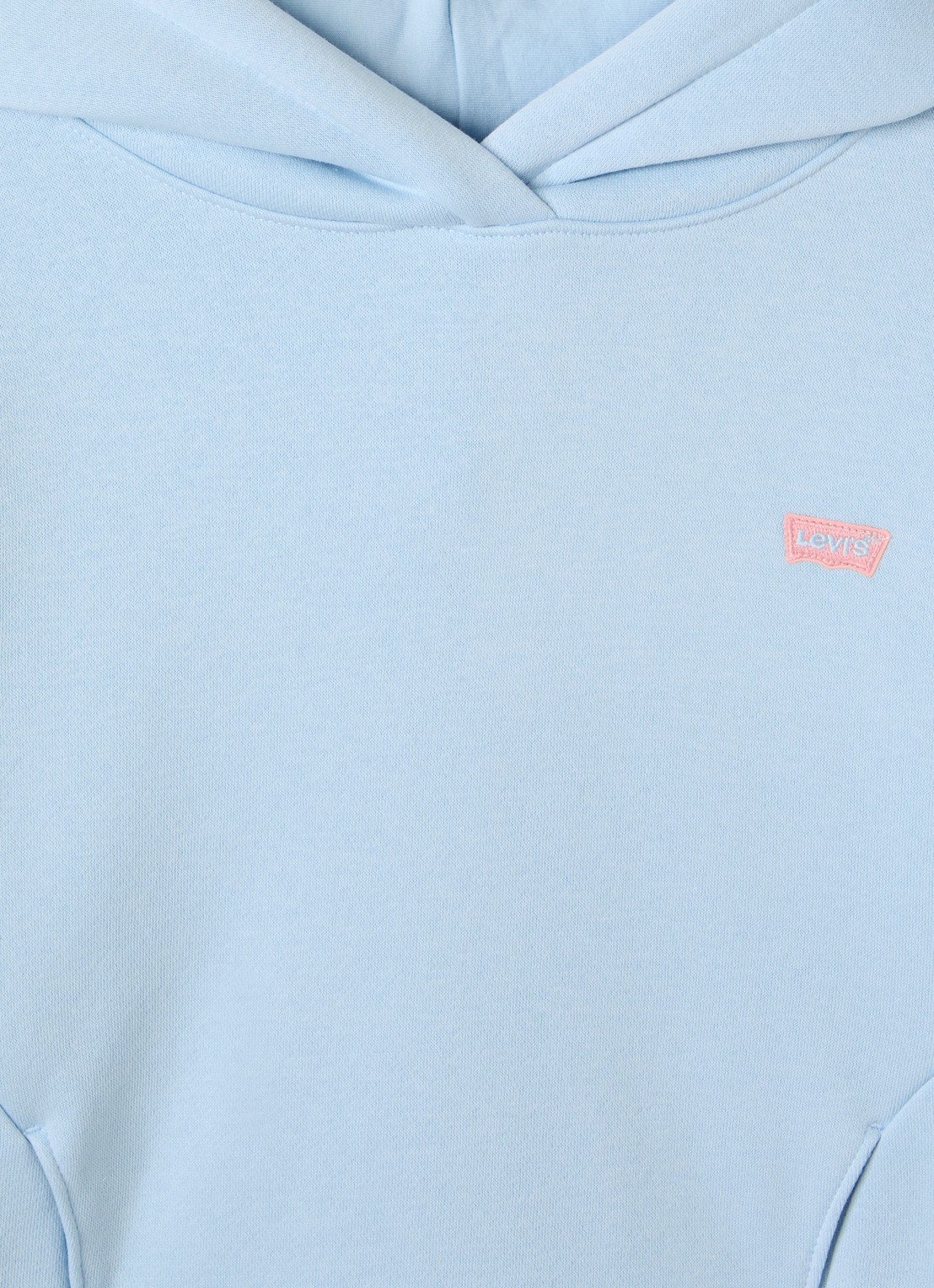 Levi's Hoodie met logo - detail 3 lichtblauw