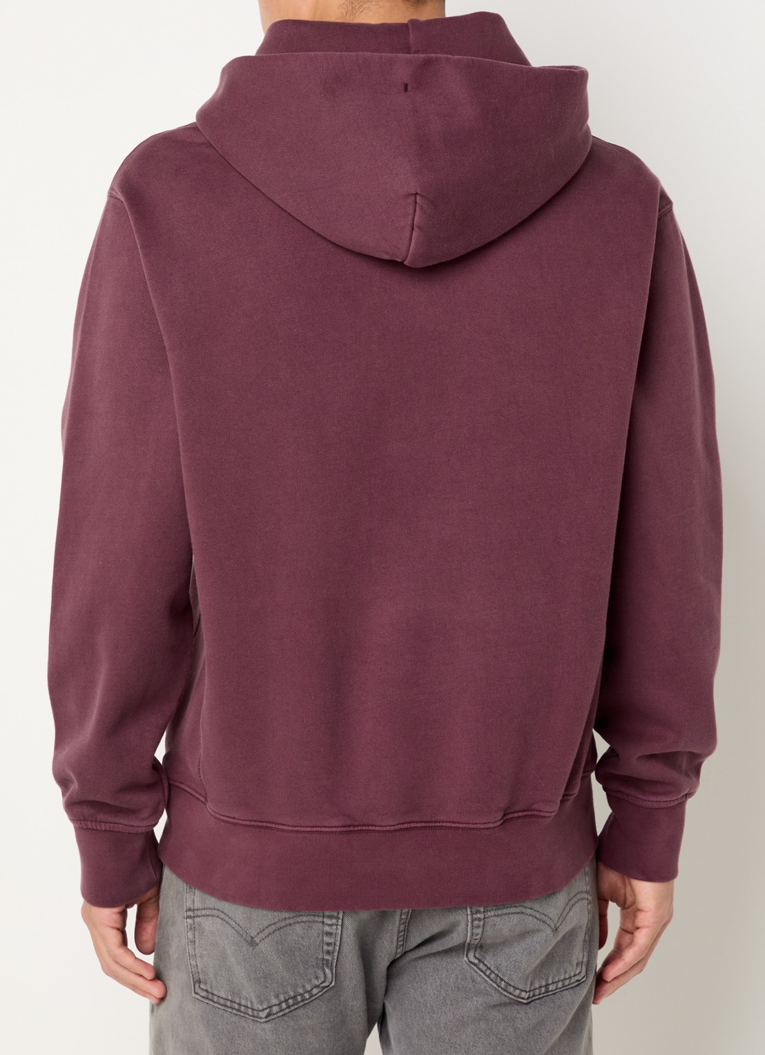 Levi's Hoodie met logoborduring - achterkant 5 bordeauxrood