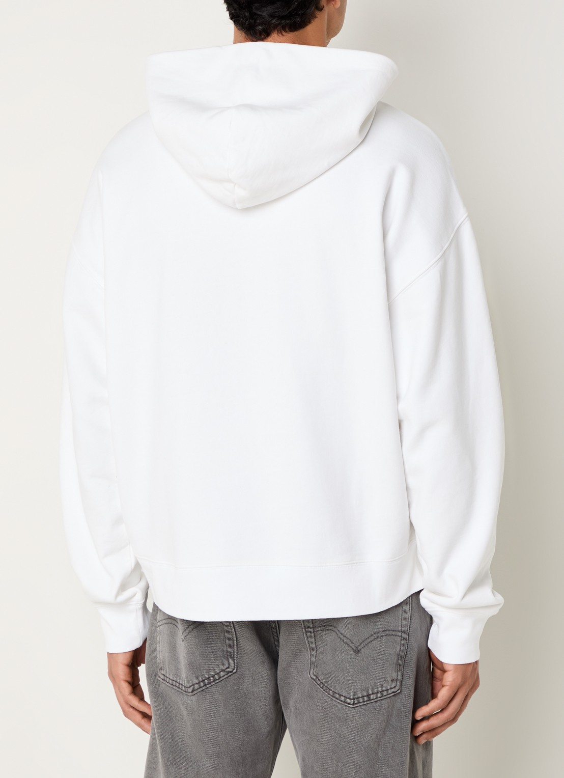 Levi's Hoodie met print en kangoeroezak - achterkant 3 wit