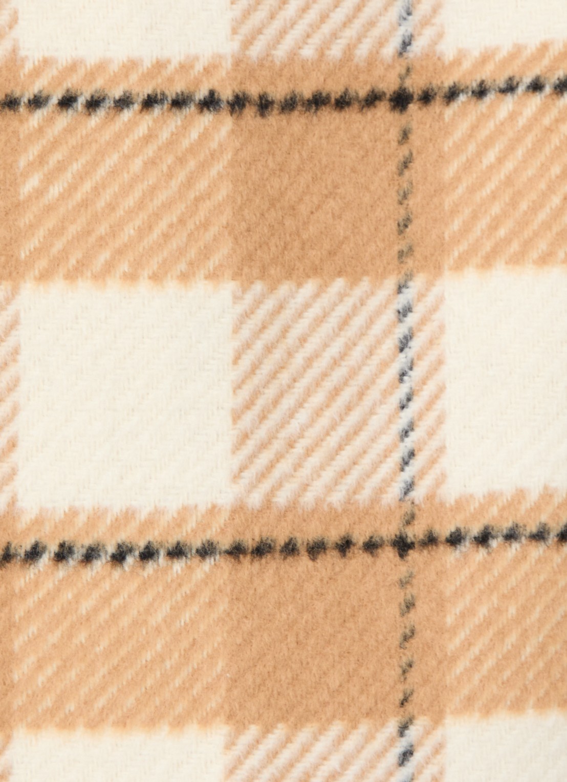 Levi's Jack in wolblend met ruitdessin - detail 2 beige