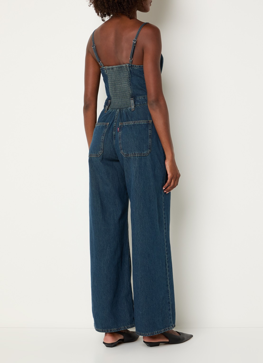 Levi's Jumpsuit van denim met ritssluiting - achterkant 3 indigo