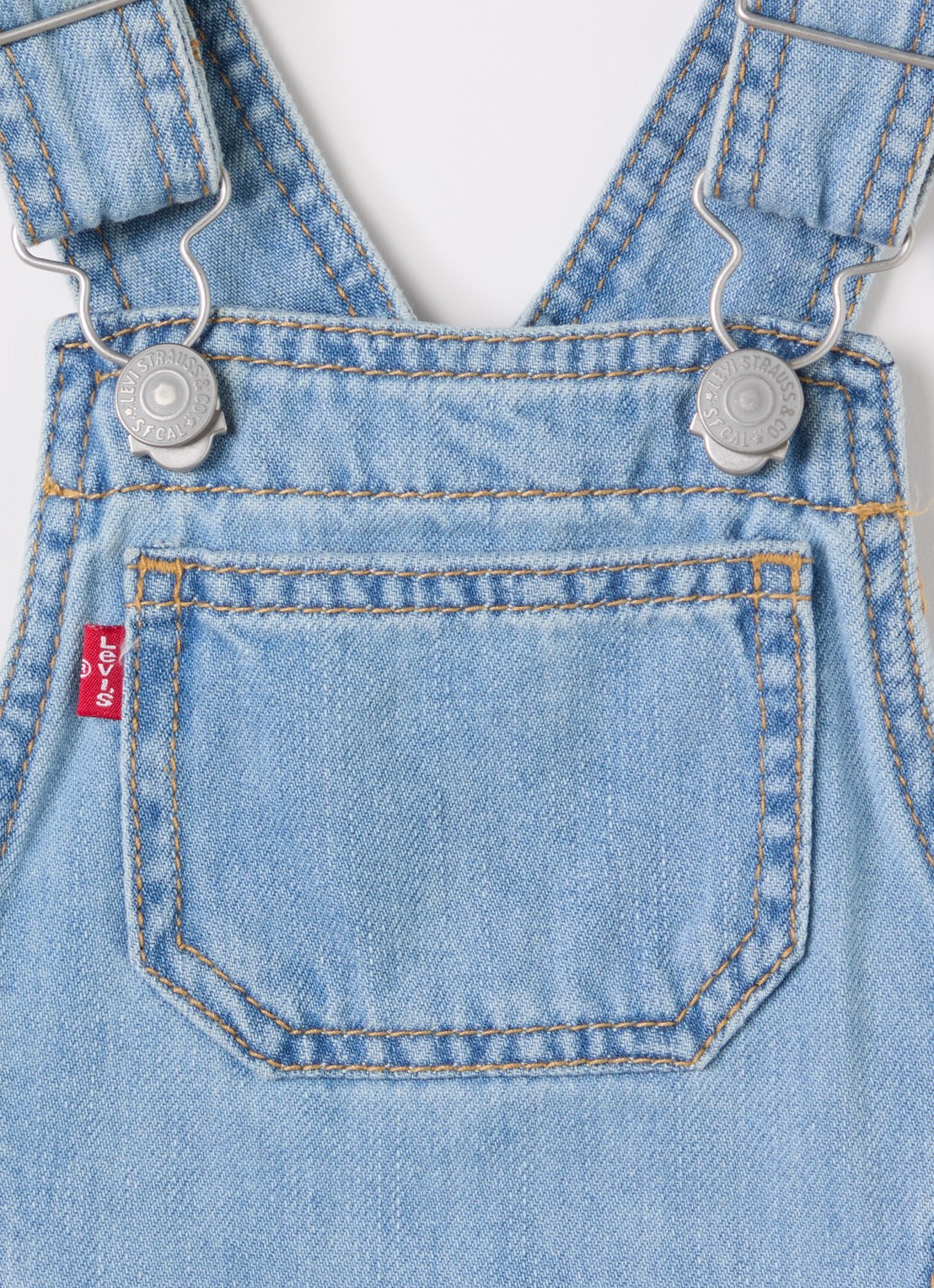 Levi's Jurk van denim  - detail blauw