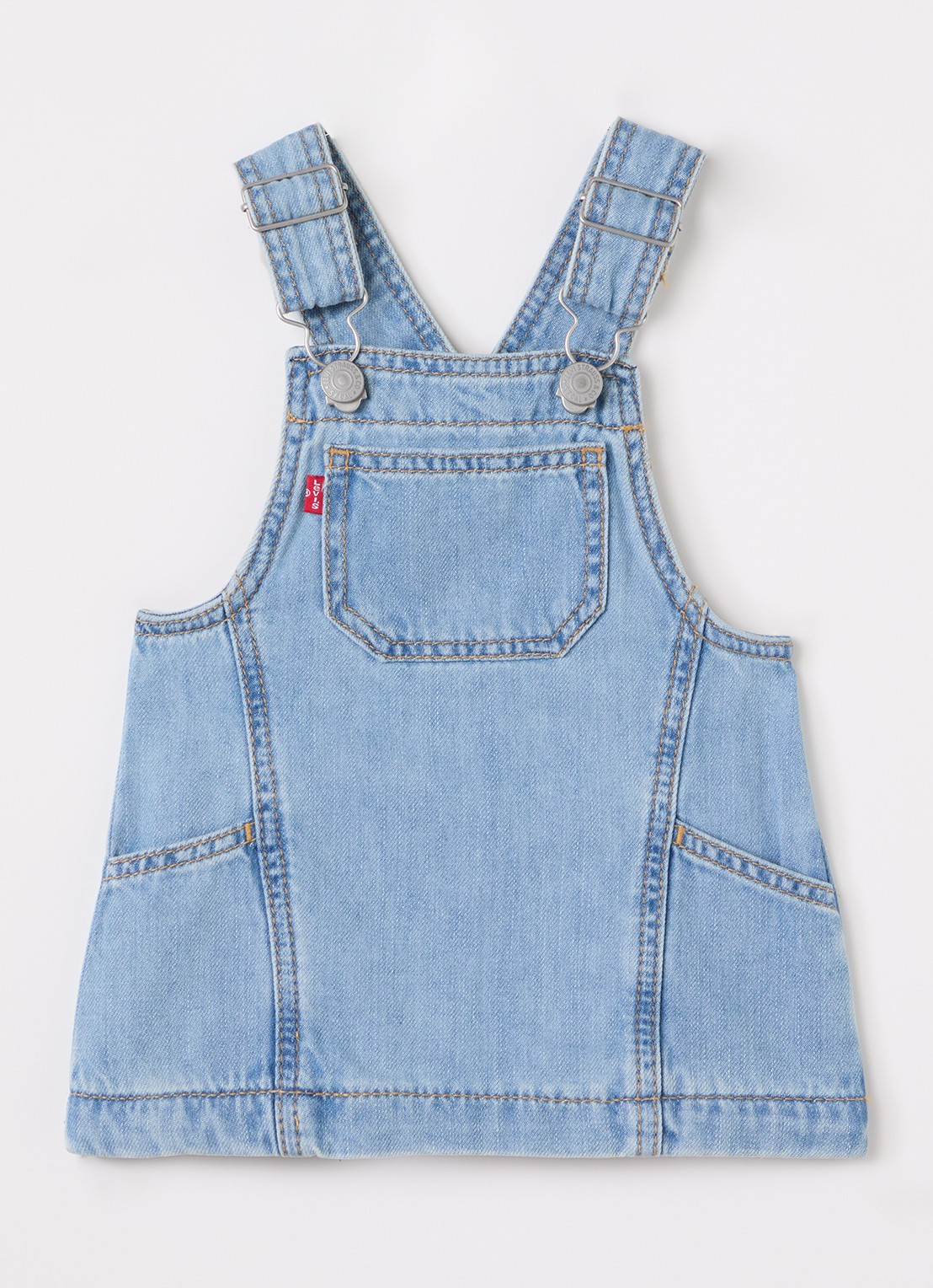 Levi's Jurk van denim  - voorkant 2 blauw