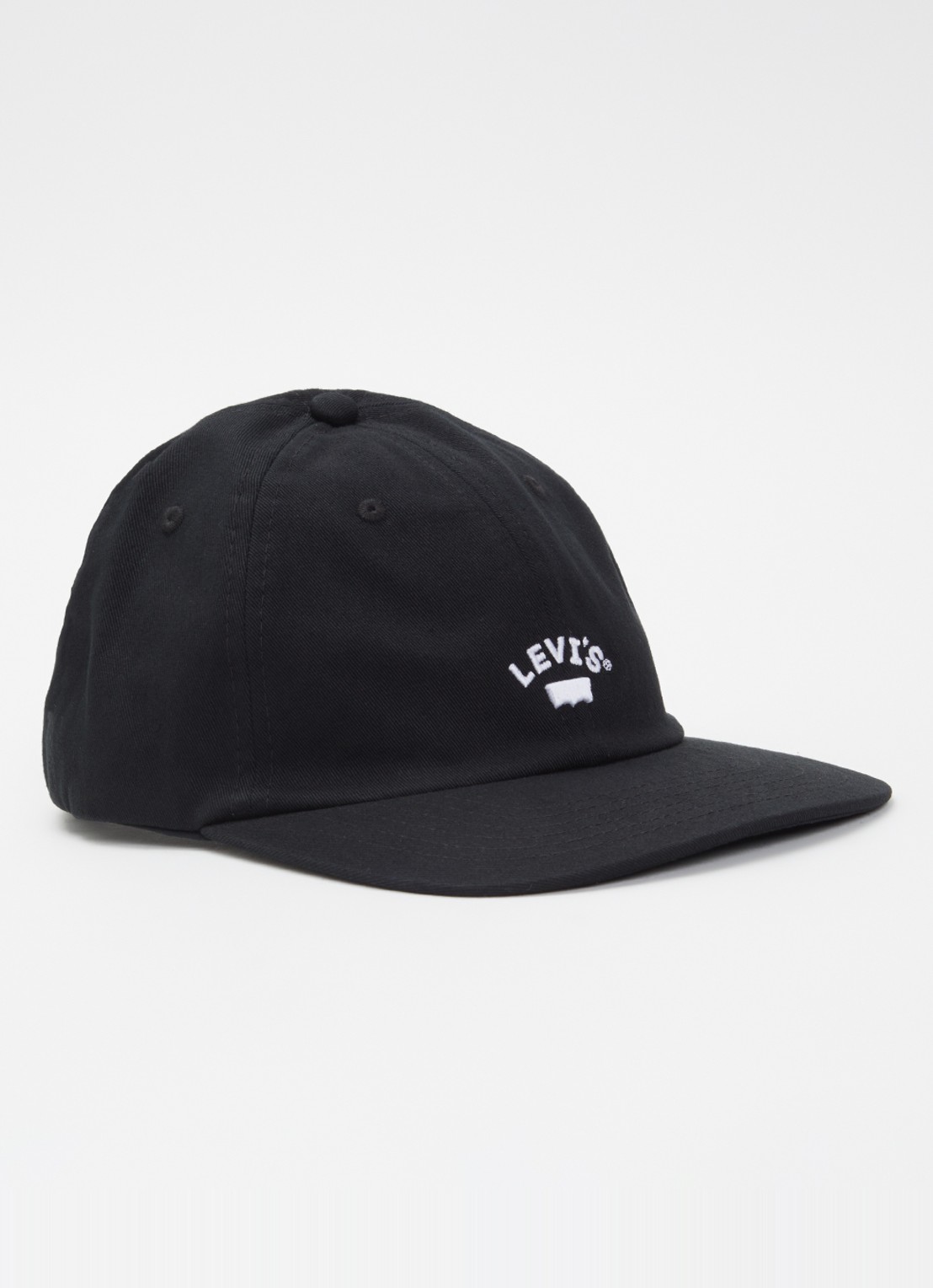 Levi's Lazy Girl pet met logoborduring - voorkant zwart