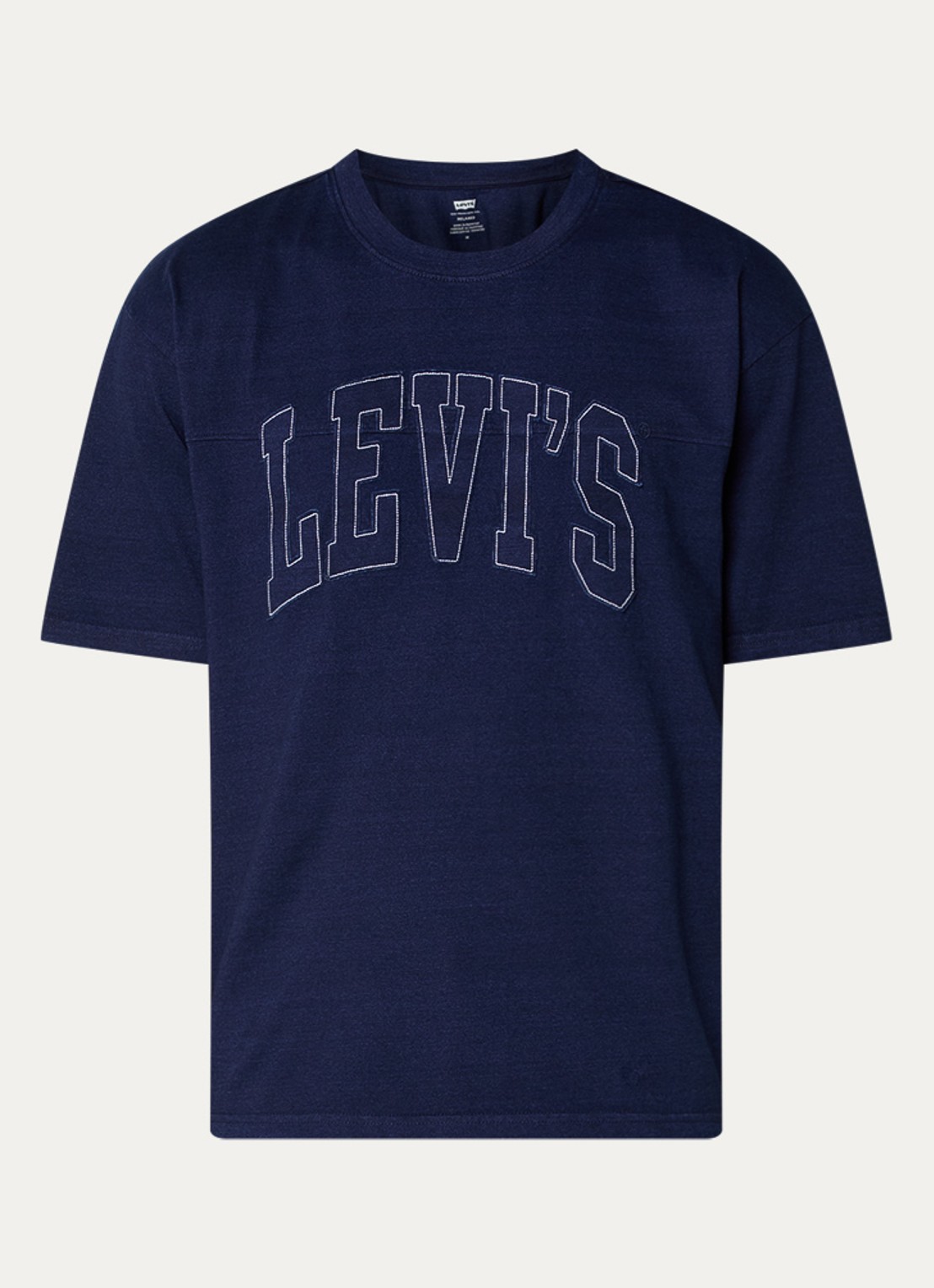 Levi's Lockwood Practise T-shirt met logoprint - voorkant 2 donkerblauw