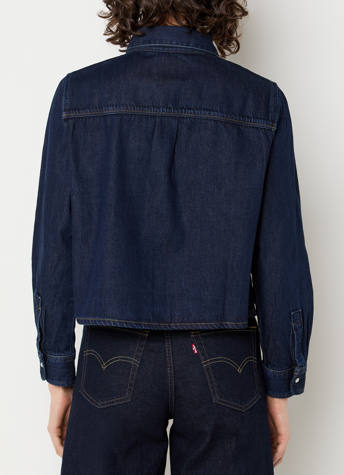 Levi's Logan spijkerblouse met siernaad - achterkant 2 indigo