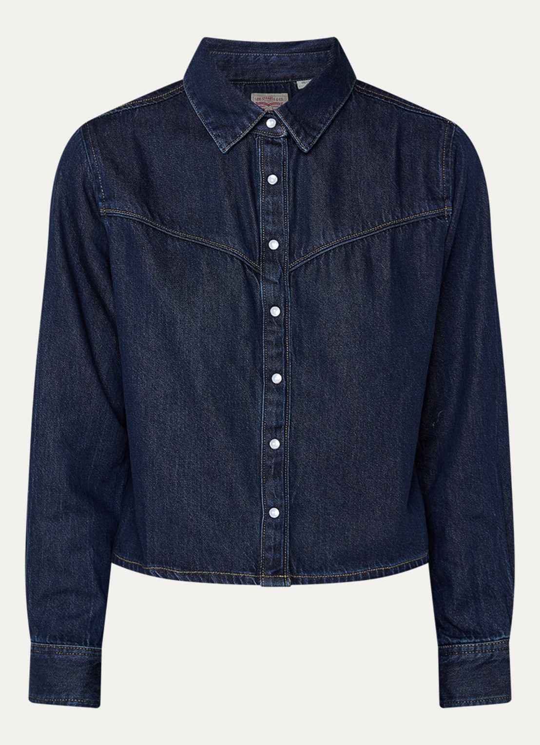 Levi's Logan spijkerblouse met siernaad - voorkant 3 indigo